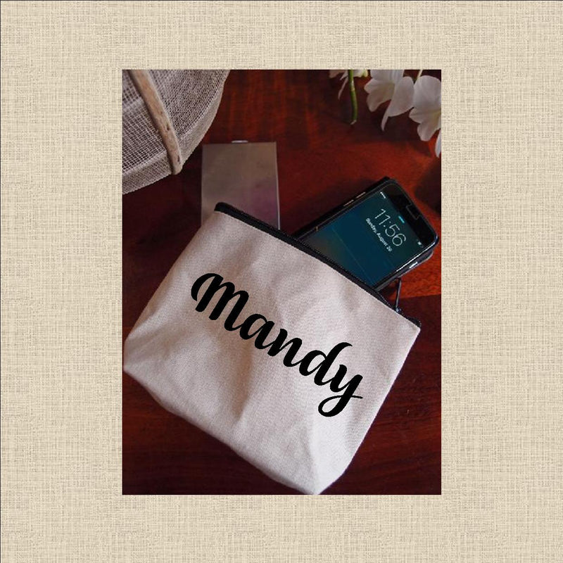 Canvas Pouch Medium - Simple Name