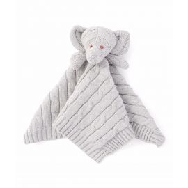Cuddle Pal / Lovey - Cable Knit Elephant