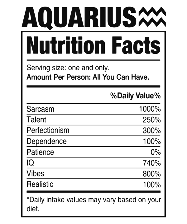 Ceramic Mug 11 oz - Zodiac Nutrition Facts