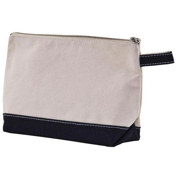 Canvas Solid Cosmetic Case