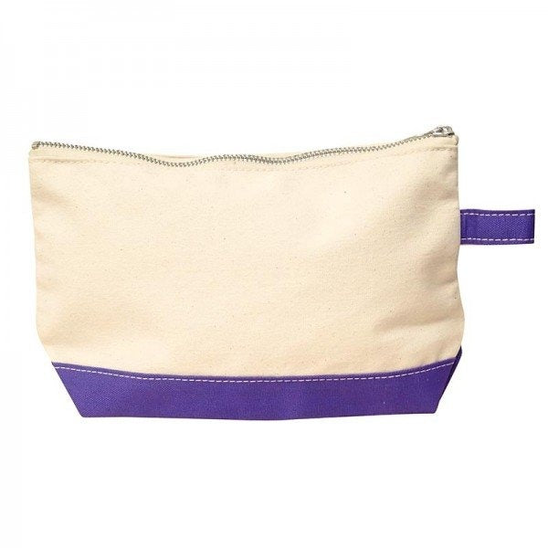 Canvas Solid Cosmetic Case