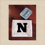 Canvas Coin Pouch Mini - Chunky Letter