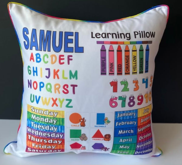 Learning Pillow - ENG/FR/BILINGUAL