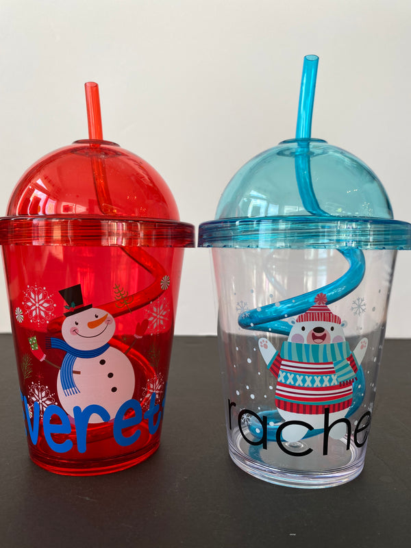 Straw Cups - Winter Designs