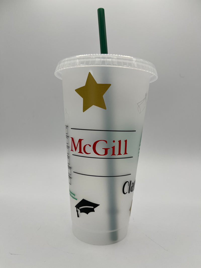 Starbucks Straw Cup - Graduation