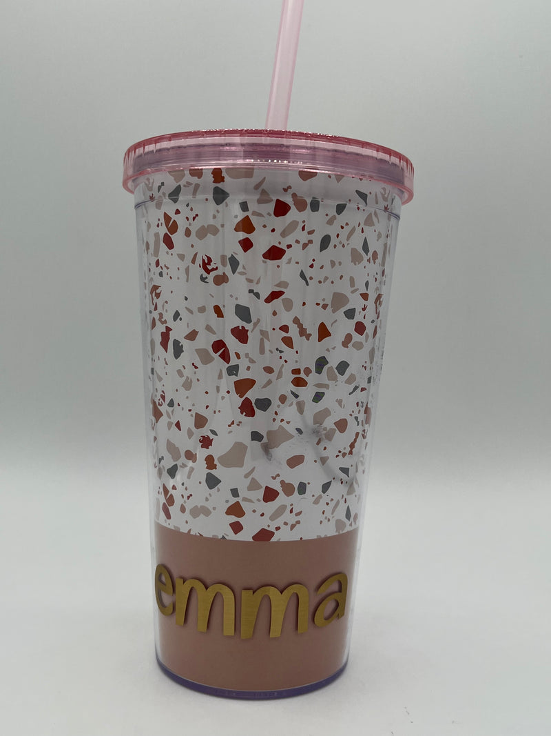 Straw Cup - Speckle Design
