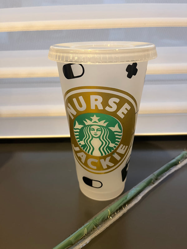 Starbucks Straw Cup - Nurse Theme