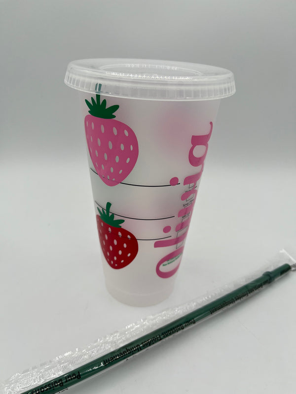 Starbucks Straw Cup - Strawberries