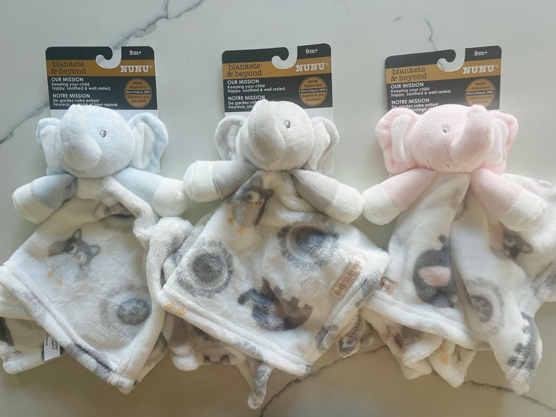 Cuddle Pal / Lovey - Elephants with Design