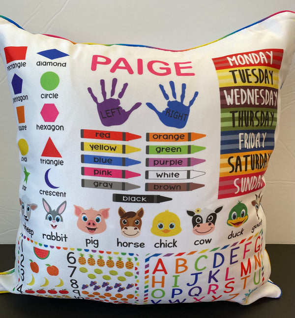 Learning Pillow - ENG/FR/BILINGUAL