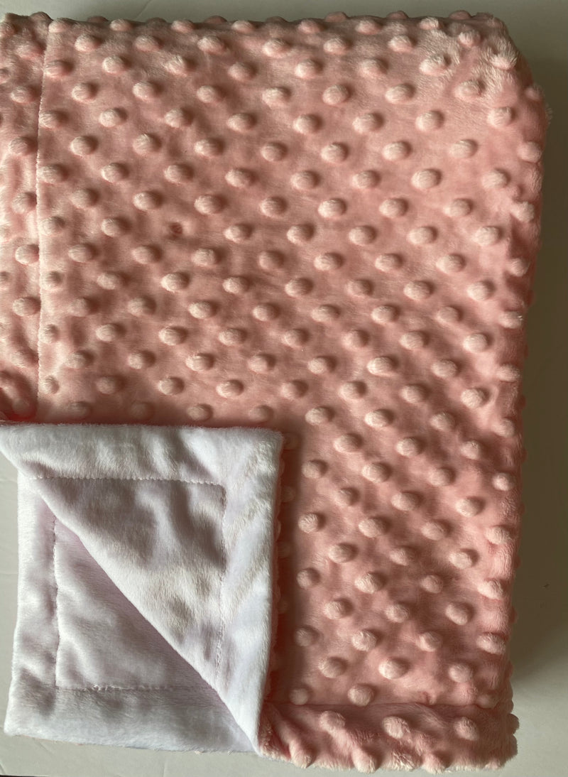 Baby Blanket - Solid Dimple Dot Deluxe