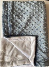 Baby Blanket - Solid Dimple Dot Deluxe