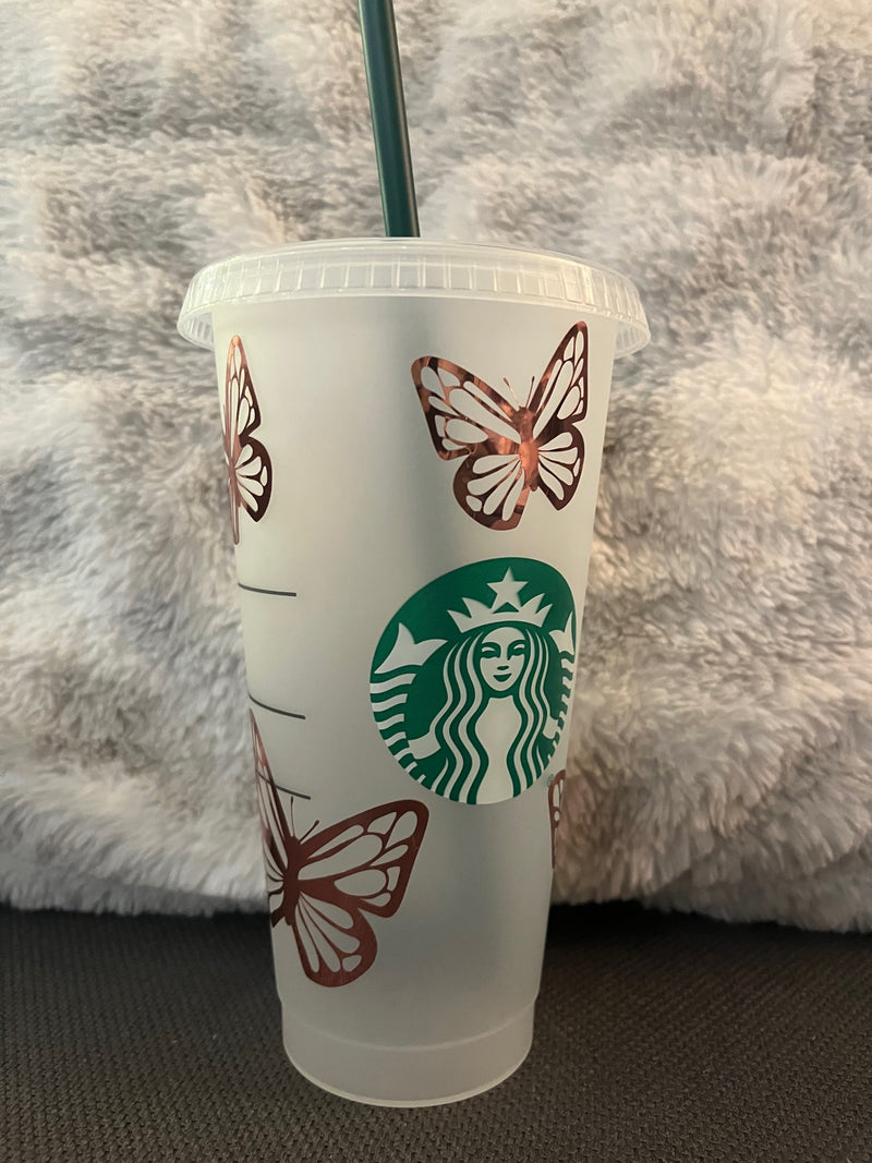 Starbucks Straw Cup - Butterflies