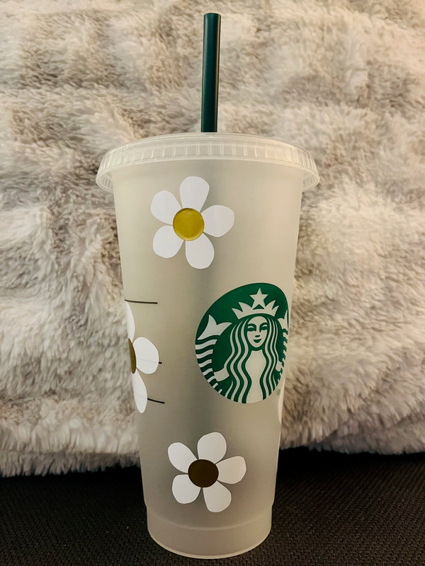 Starbucks Straw Cup - Daisies