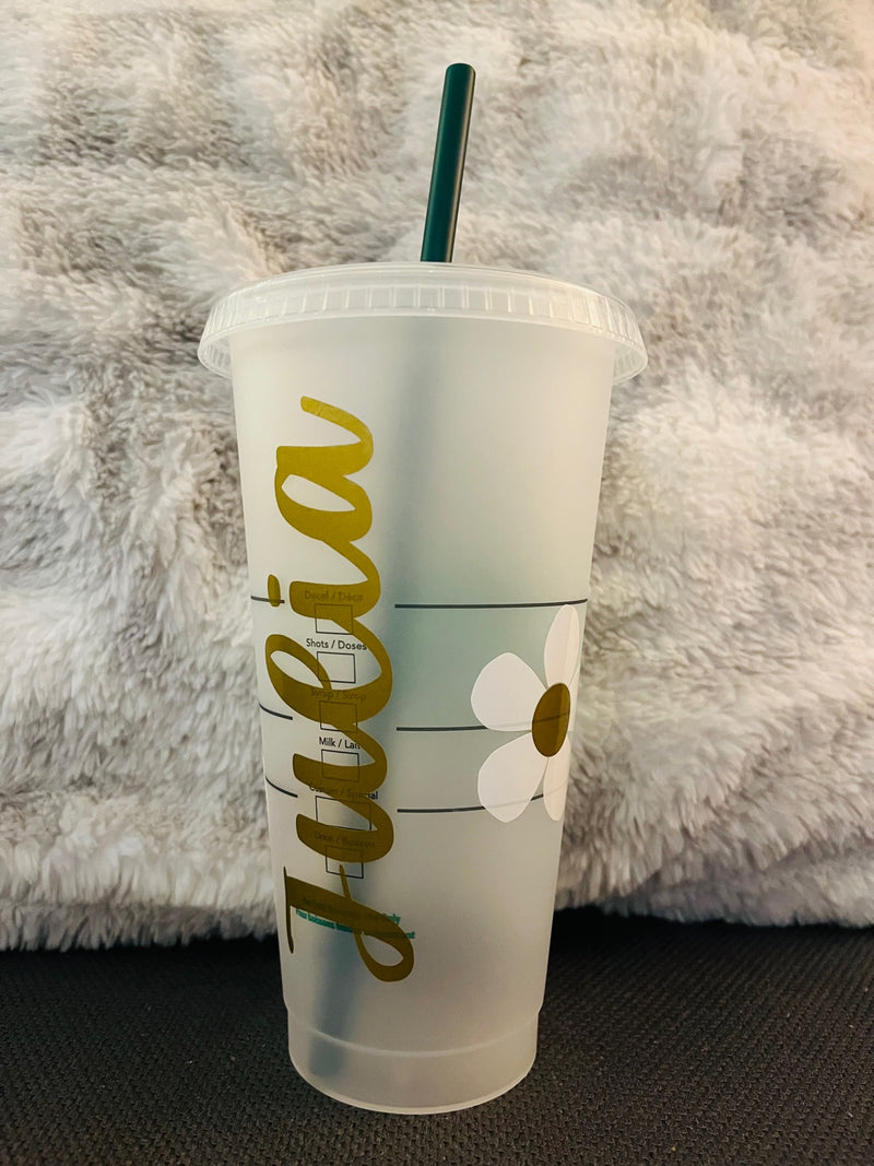 Starbucks Straw Cup - Daisies
