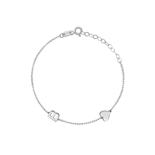 Jewelry - Bracelet with Initials and Heart
