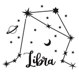 Linen Tote Bag - Zodiac Constellations