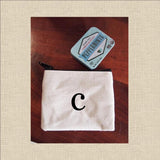 Canvas Coin Pouch Mini - Lower Case Letter