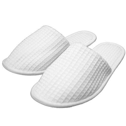 Slippers - Waffle Weave Closed Toe