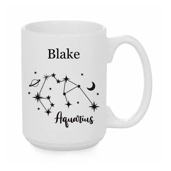 Ceramic Mug 15 oz - Zodiac Constellation