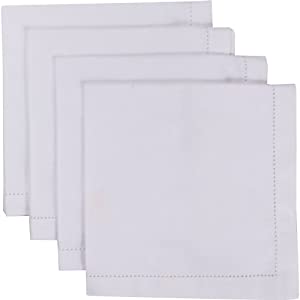 Kitchen Napkin - Hemstitch White