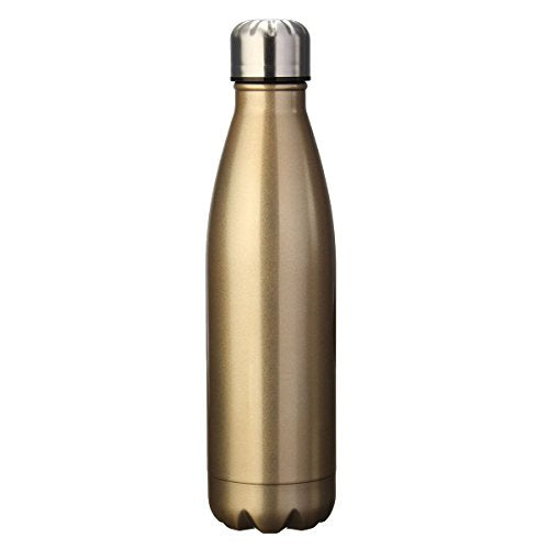 Water Bottle - Metallic Stainless Steel