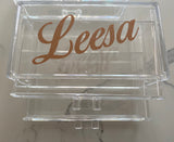 Acrylic Jewelry Box - 2 drawer