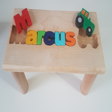 Wooden Bench with Name