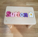 Wooden Bench with Name