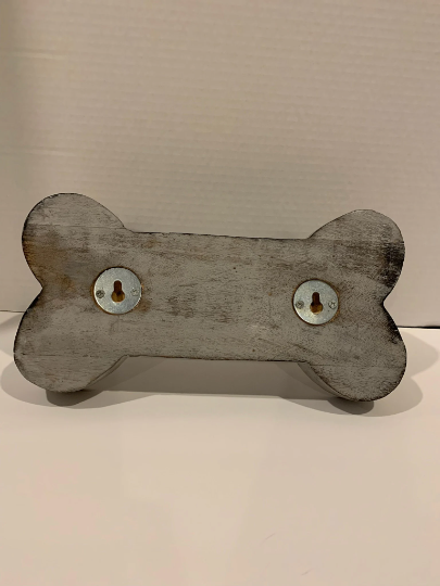 Pet Bone Shaped Wooden Leash Holder